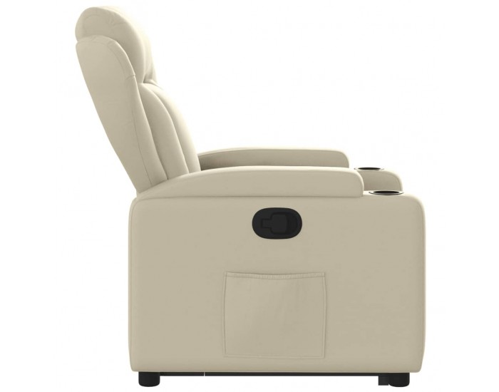 Sonata H Изправящ реклайнер стол, кремав, изкуствена кожа