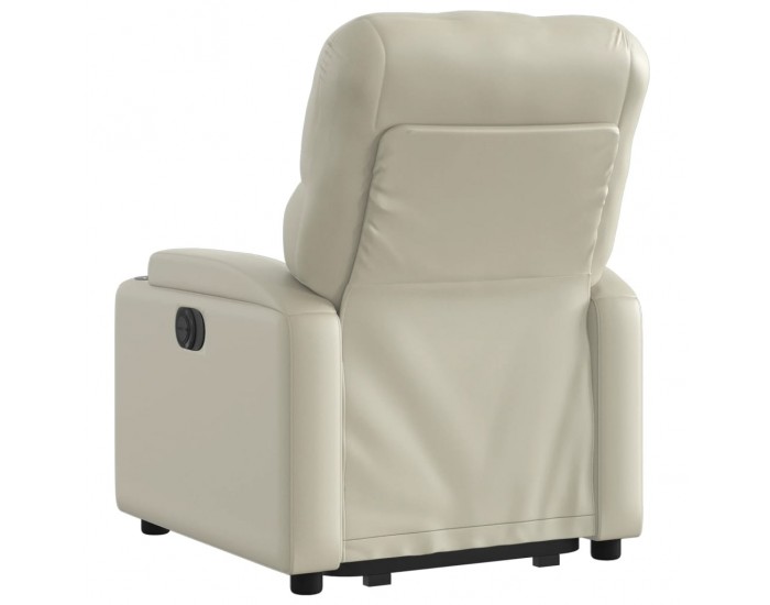 Sonata H Изправящ реклайнер стол, кремав, изкуствена кожа