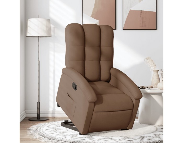 Sonata H Изправящ реклайнер стол, кафяв, текстил