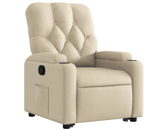 Sonata H Изправящ реклайнер стол, кремав, текстил