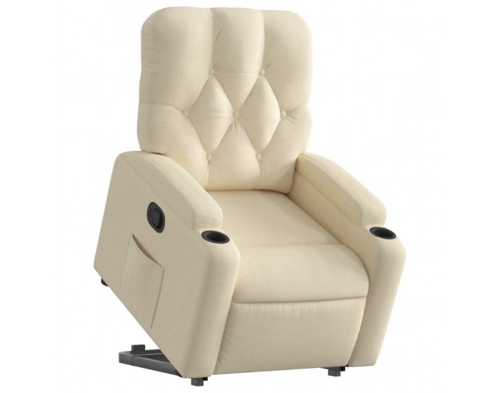 Sonata H Изправящ реклайнер стол, кремав, текстил