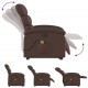 Sonata H Електрически изправящ масажен реклайнер стол, кафяв, еко кожа