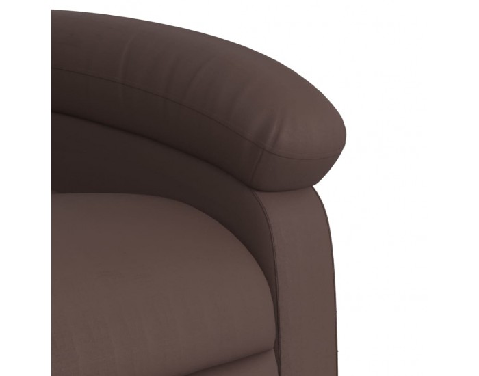 Sonata H Електрически изправящ масажен реклайнер стол, кафяв, еко кожа