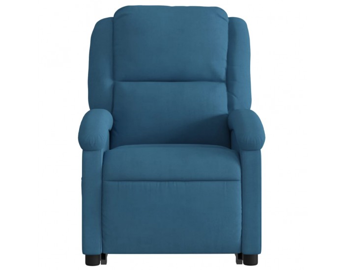 Sonata H Изправящ реклайнер стол, син, кадифе