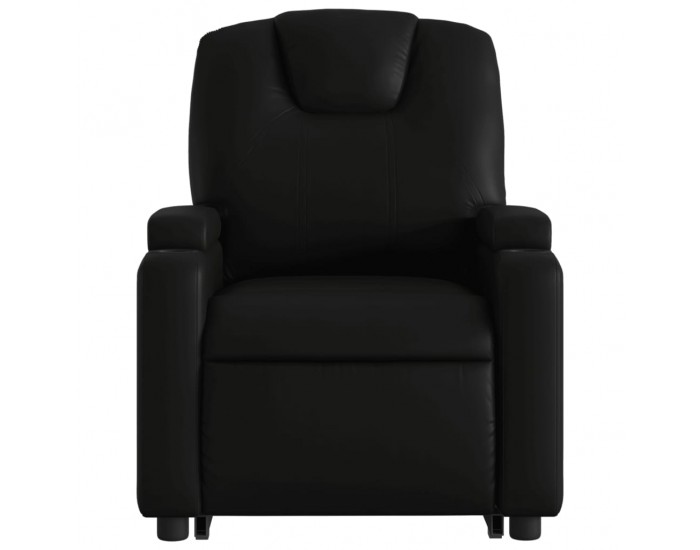 Sonata H Изправящ масажен реклайнер стол, черен, изкуствена кожа