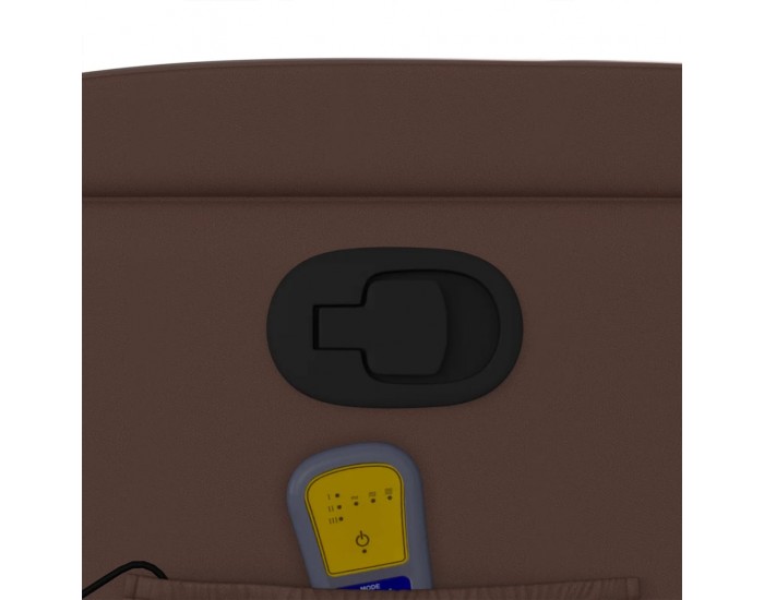 Sonata H Изправящ масажен реклайнер стол, кафяв, изкуствена кожа