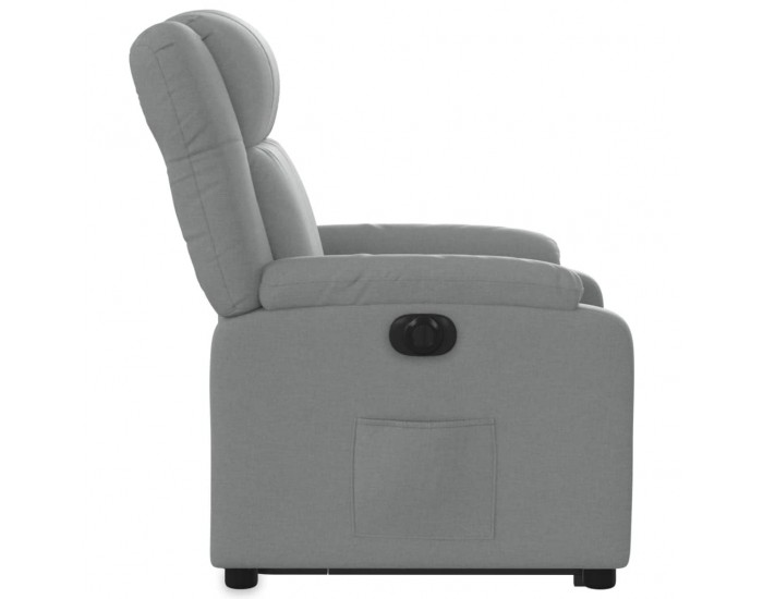 Sonata H Електрически изправящ реклайнер стол, светлосив, текстил