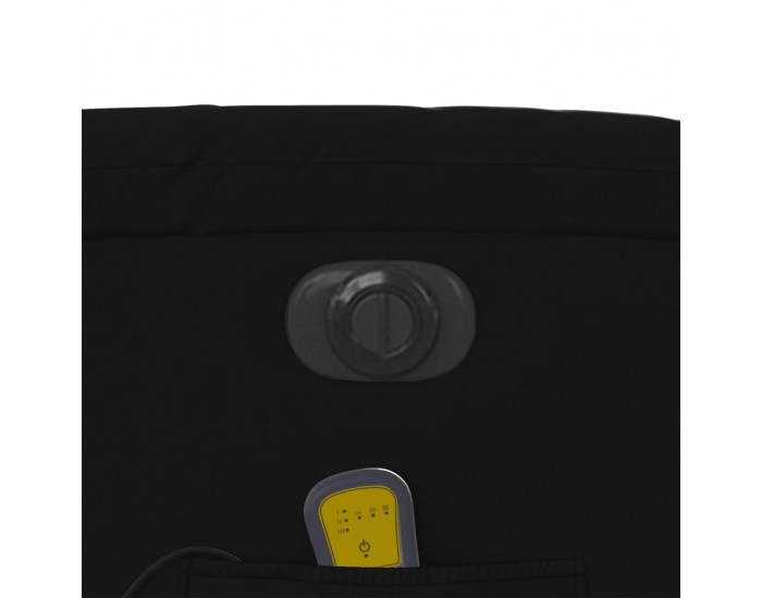 Sonata H Електрически изправящ масажен реклайнер стол, черен, еко кожа