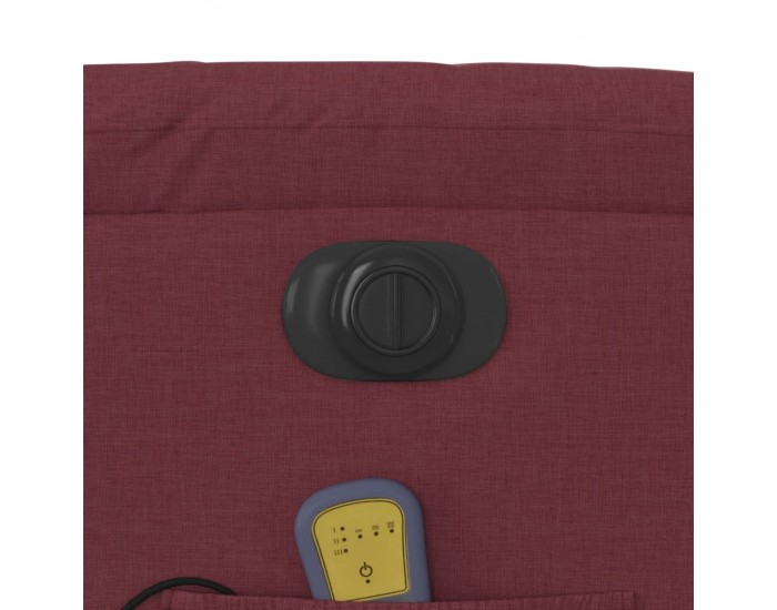 Sonata H Електрически изправящ масажен реклайнер виненочервен текстил