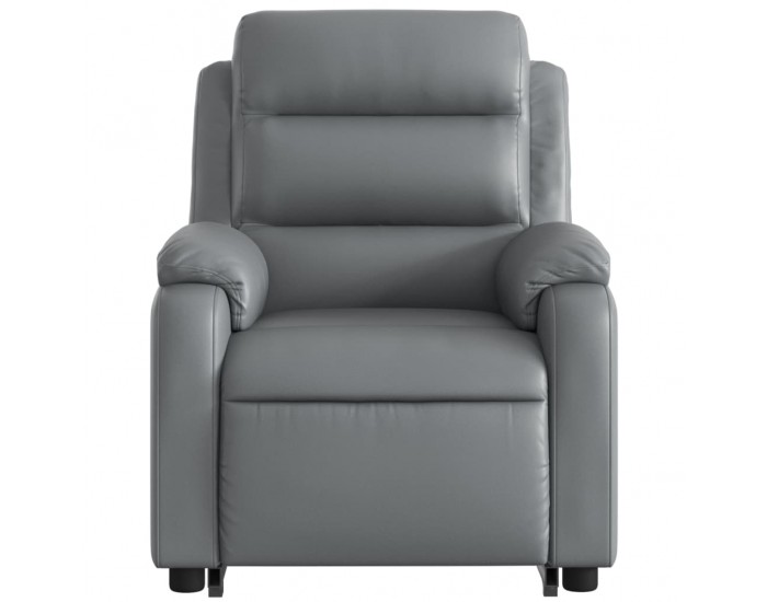 Sonata H Електрически изправящ реклайнер стол, сив, изкуствена кожа