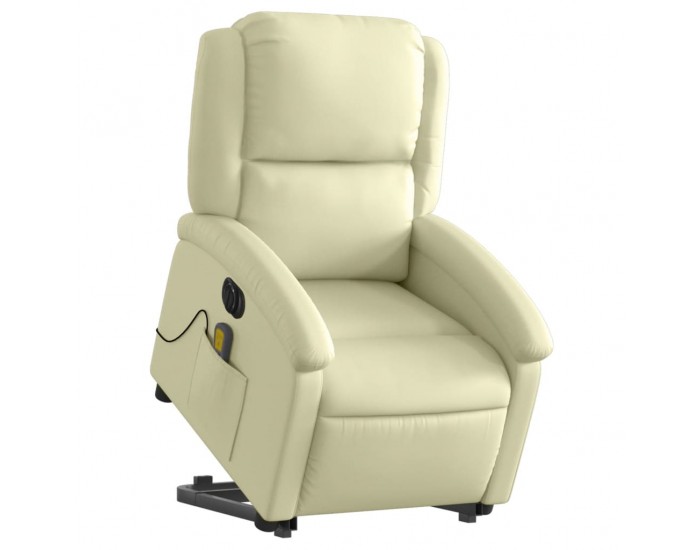 Sonata H Електрически изправящ масажен реклайнер стол, кремав