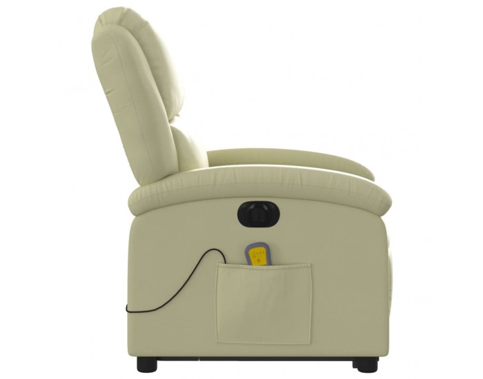 Sonata H Електрически изправящ масажен реклайнер стол, кремав