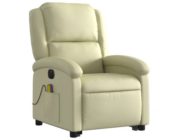 Sonata H Електрически изправящ масажен реклайнер стол, кремав