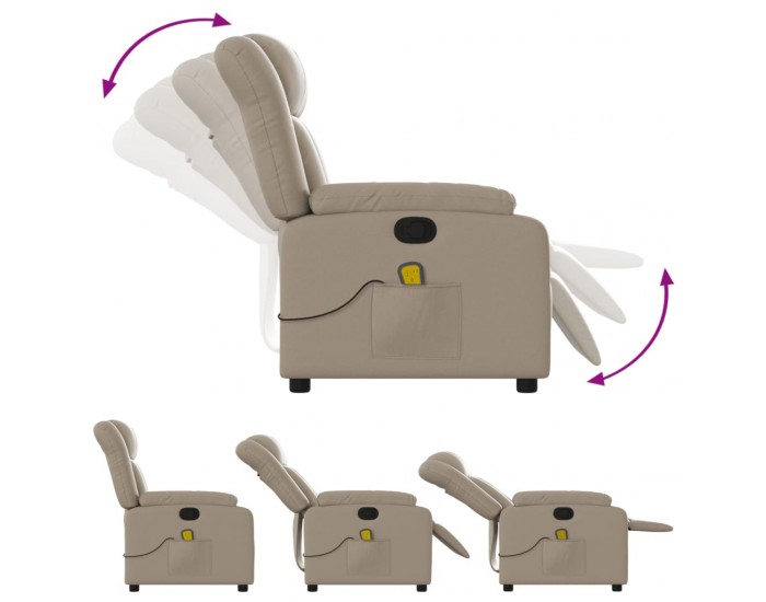 Sonata H Масажен наклоняем стол, капучино, изкуствена кожа