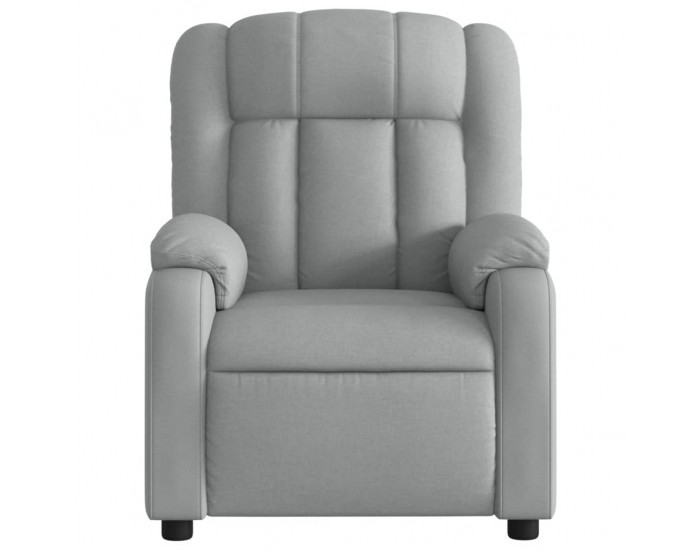 Sonata H Масажен реклайнер стол, светлосив, текстил