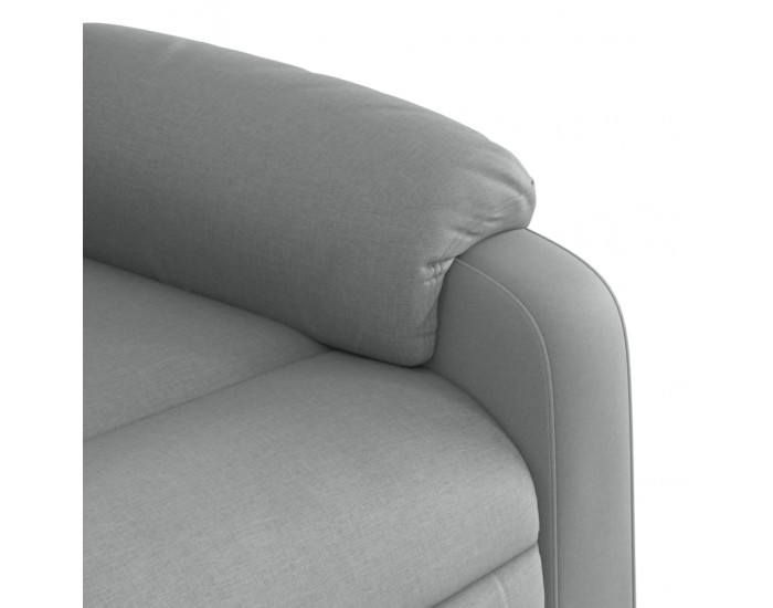 Sonata H Масажен реклайнер стол, светлосив, текстил