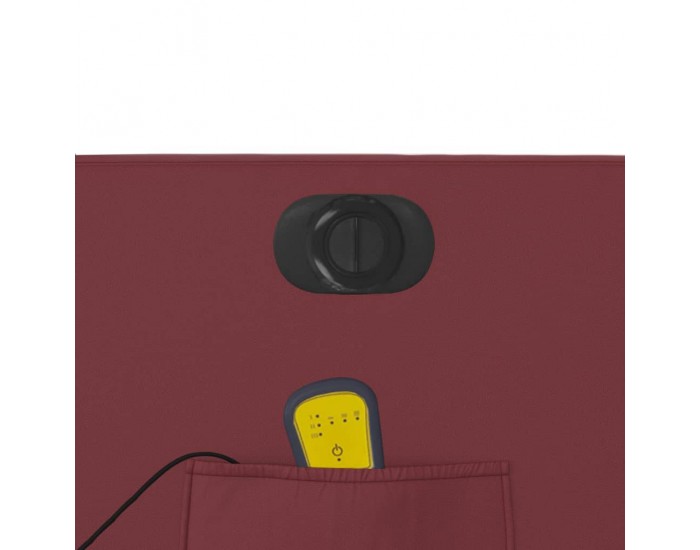 Sonata H Електрически изправящ масажен реклайнер, виненочервен, еко кожа