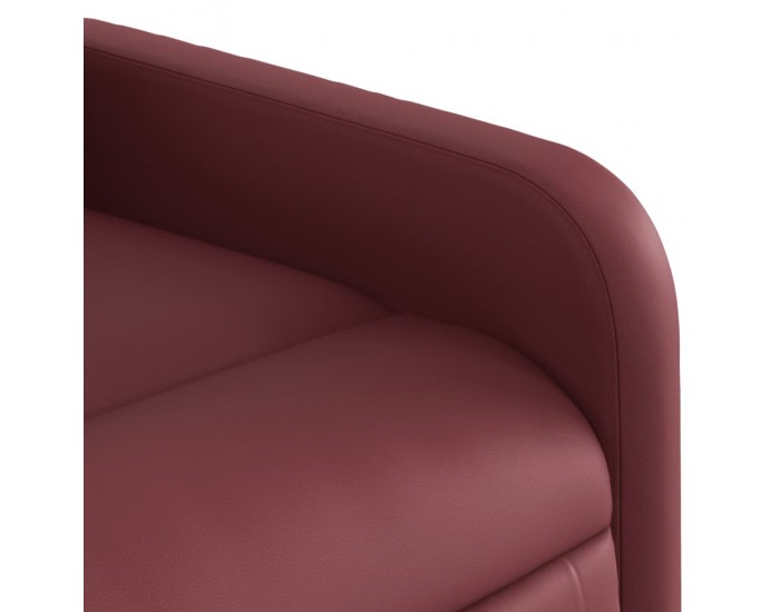 Sonata H Електрически изправящ масажен реклайнер, виненочервен, еко кожа