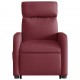 Sonata H Електрически изправящ масажен реклайнер виненочервен текстил