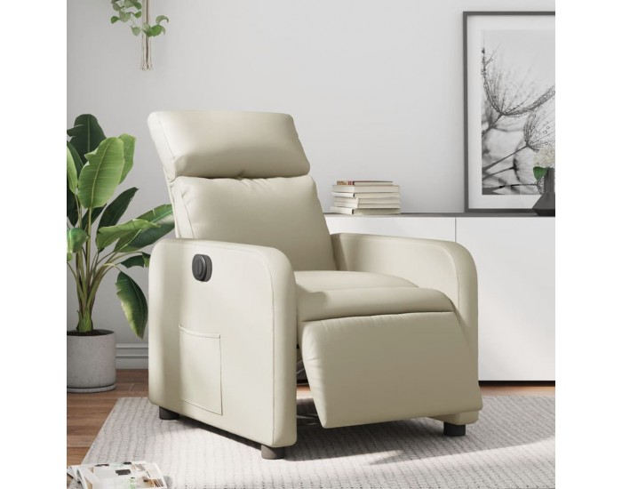 Sonata H Електрически наклоняем стол, кремав, изкуствена кожа