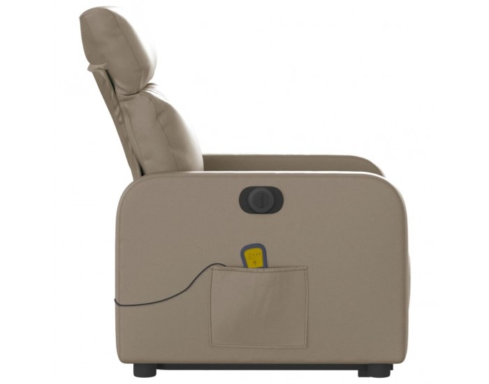 Sonata H Електрически изправящ масажен реклайнер, капучино, еко кожа