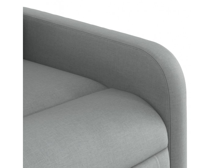 Sonata H Масажен реклайнер стол, светлосив, текстил