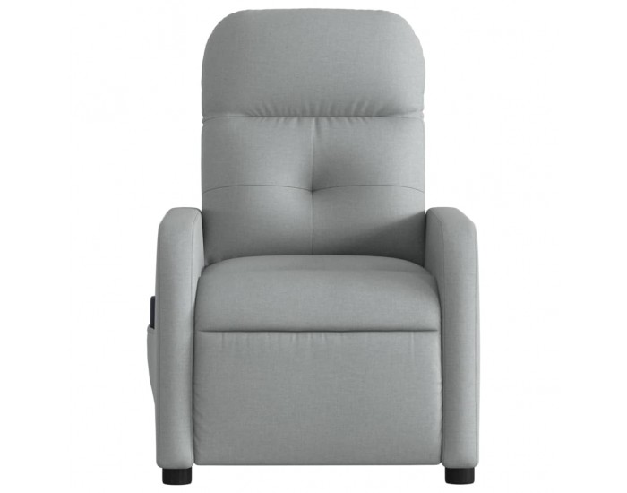 Sonata H Масажен реклайнер стол, светлосив, текстил