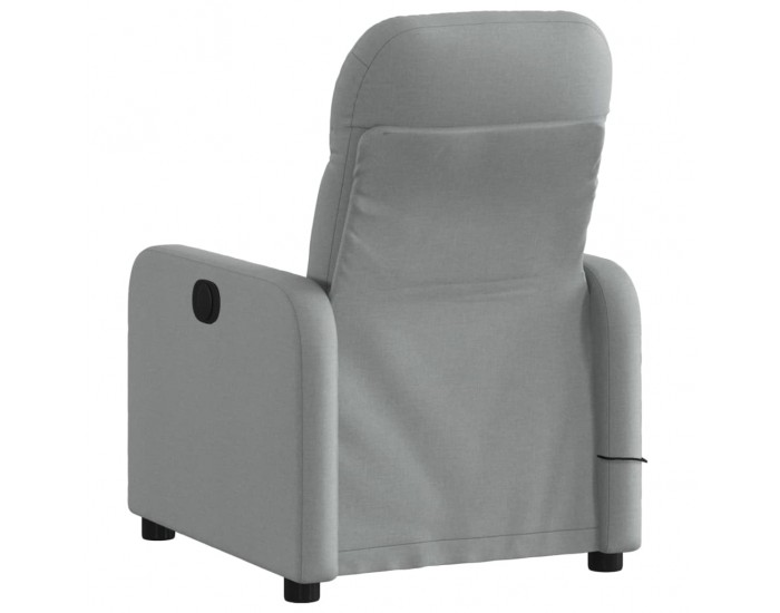 Sonata H Масажен реклайнер стол, светлосив, текстил