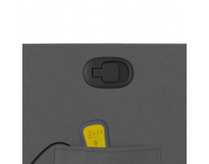 Sonata H Изправящ масажен реклайнер стол,тъмносив, текстил