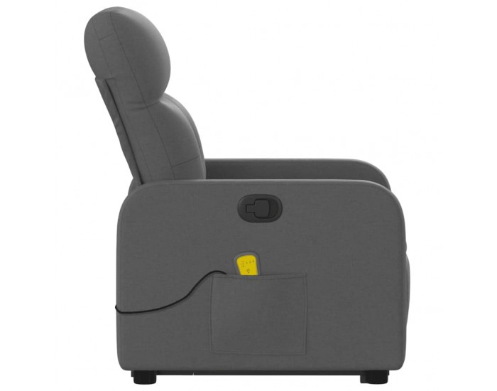 Sonata H Изправящ масажен реклайнер стол,тъмносив, текстил