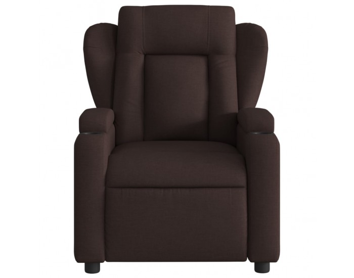 Sonata H Електрически реклайнер стол, тъмнокафяв, текстил