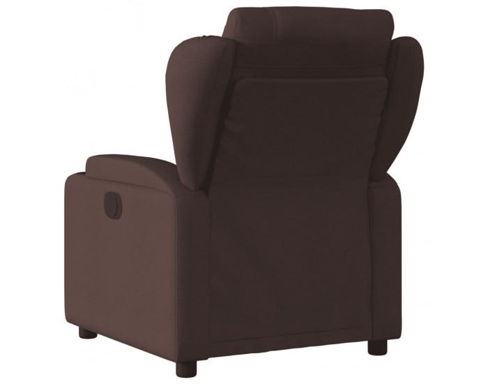 Sonata H Електрически реклайнер стол, тъмнокафяв, текстил