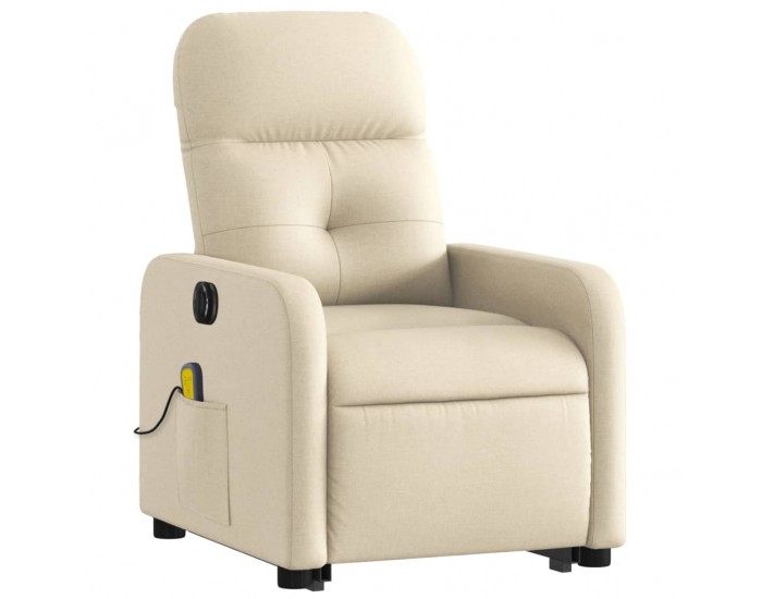 Sonata H Електрически изправящ масажен реклайнер стол кремав текстил