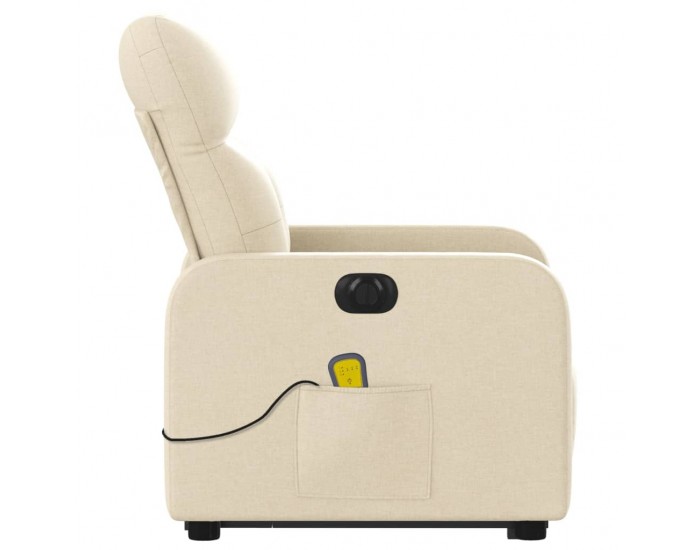 Sonata H Електрически изправящ масажен реклайнер стол кремав текстил