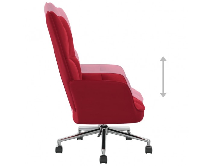 Sonata H Релакс стол, виненочервен, кадифе