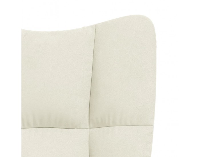 Sonata H Релаксиращ стол, кремавобял, кадифе