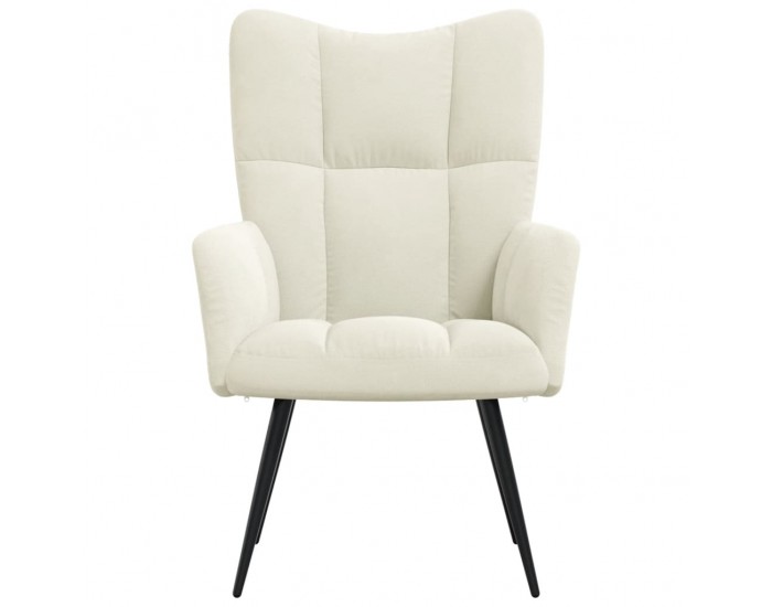 Sonata H Релаксиращ стол, кремавобял, кадифе