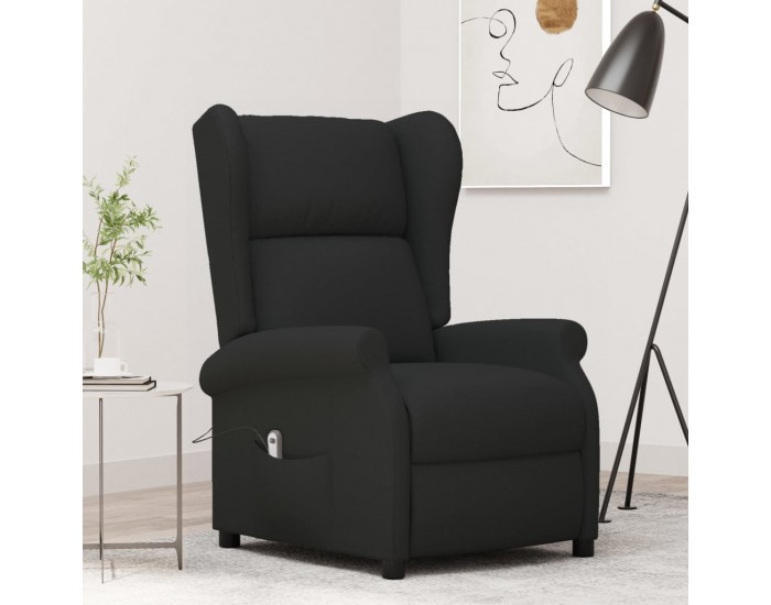 Sonata H Wingback електрически реклайнер стол, черен, текстил