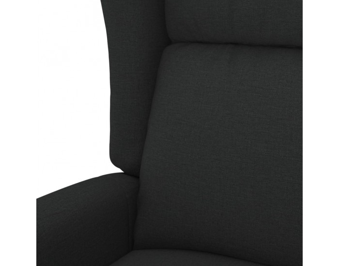 Sonata H Wingback електрически реклайнер стол, черен, текстил