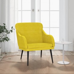 Sonata H Кресло, жълто, 63x76x80 см, кадифе - Мека мебел