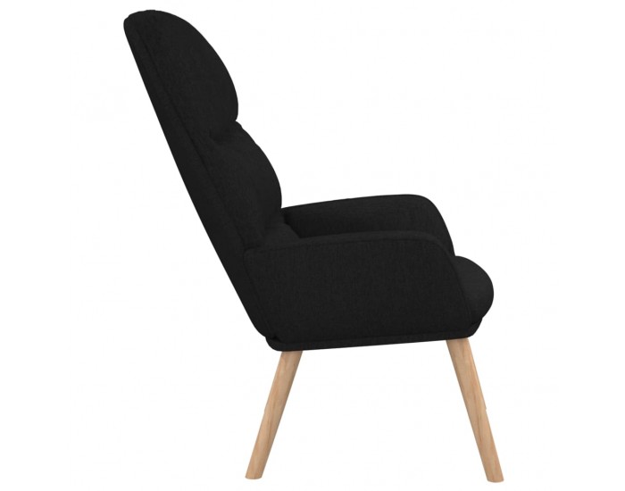 Sonata H Стол за релакс, черен, текстил