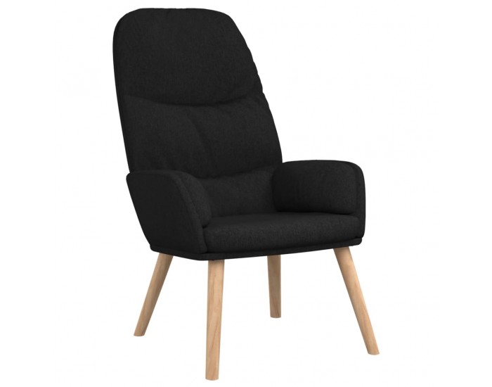 Sonata H Стол за релакс, черен, текстил