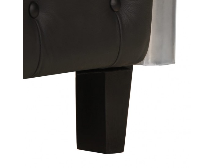 Sonata H Фотьойл Aviator, черен, естествена кожа