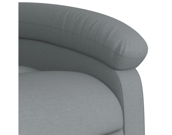 Sonata H Масажен реклайнер стол, светлосив, текстил