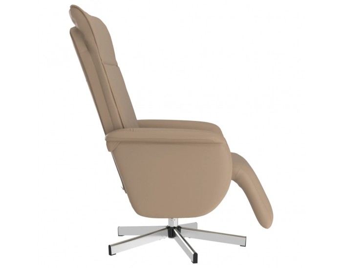 Sonata H Масажен реклайнер стол с опора за крака, капучино, еко кожа