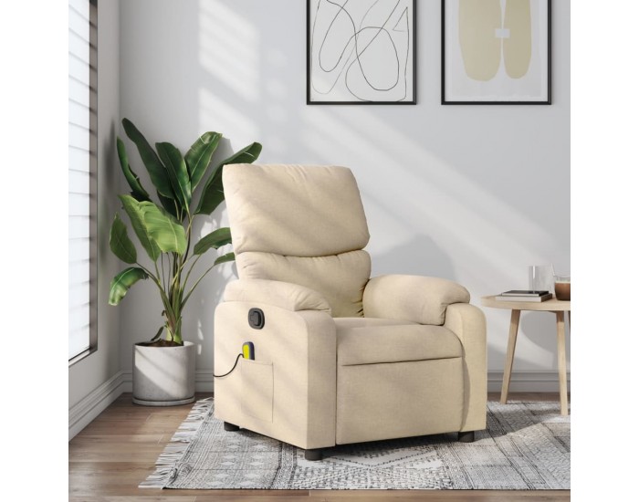 Sonata H Масажен наклоняем стол, кремав, текстил