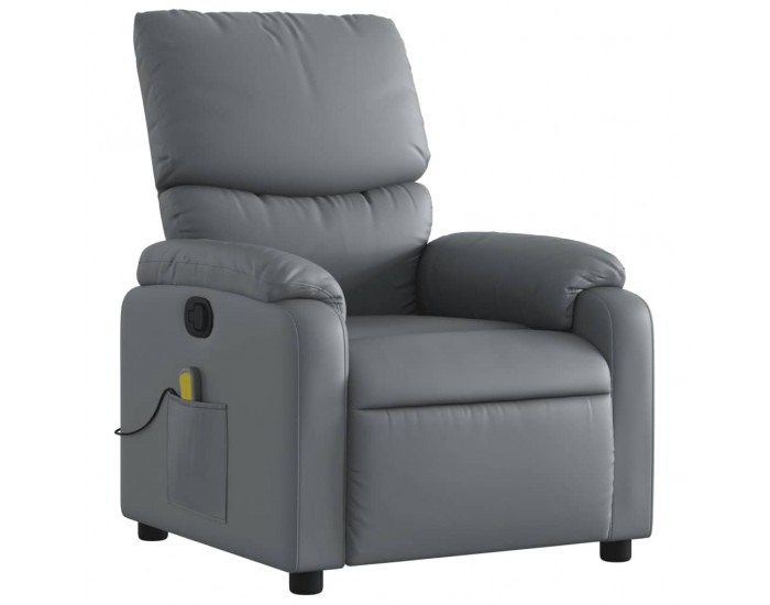 Sonata H Масажен наклоняем стол, сив, изкуствена кожа