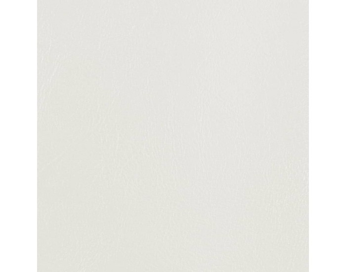 Sonata H Объл фотьойл с табуретка за крака, бял, изкуствена кожа