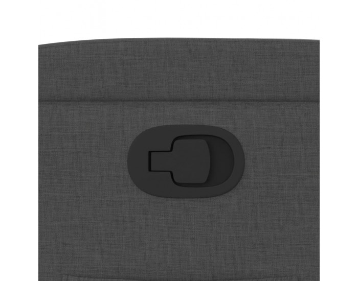 Sonata H Реклайнер, тъмносив, текстил