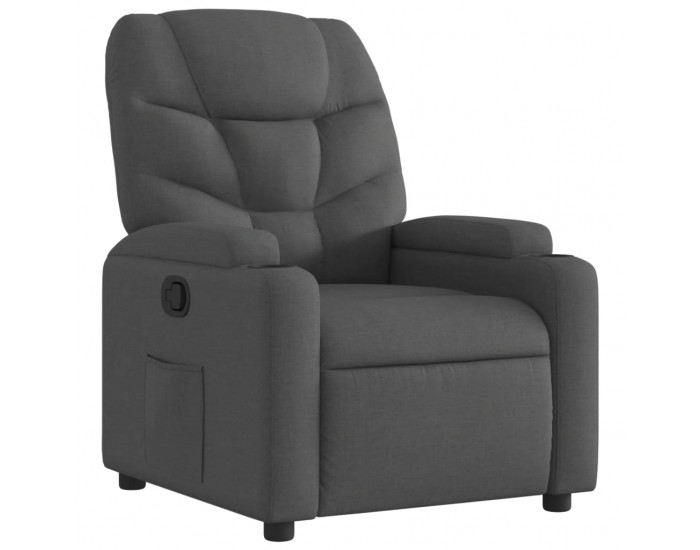 Sonata H Реклайнер, тъмносив, текстил